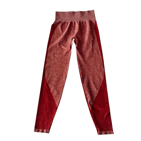 Victorias Secret PINK Seamless Burnt‎ Orange Athletic Leggings - Picture 1 of 5